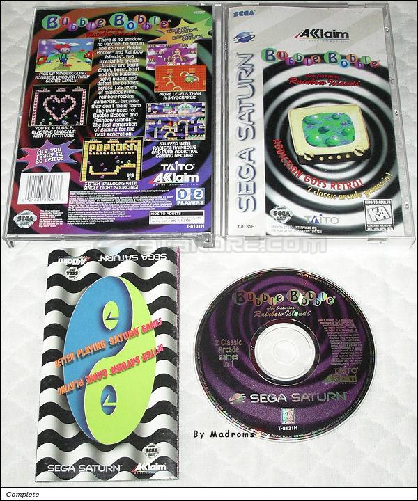 Sega Saturn Game - Bubble Bobble also featuring Rainbow Islands (United States of America) [T-8131H] - Picture #1