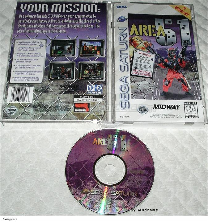 Sega Saturn Game - Area 51 (United States of America) [T-9705H] - Picture #1