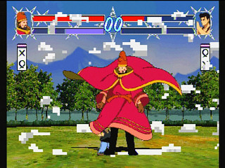 Sega Saturn Game - Ninkuu ~Tsuyokina Yatsura no Daigekitotsu!~ (Japan) [GS-9036] - 忍空　～強気な奴等の大激突！～ - Screenshot #17