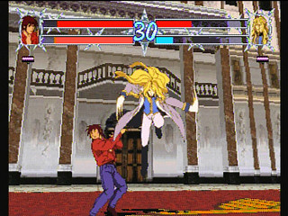 Sega Saturn Game - Ninkuu ~Tsuyokina Yatsura no Daigekitotsu!~ (Japan) [GS-9036] - 忍空　～強気な奴等の大激突！～ - Screenshot #9