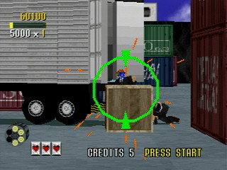 Sega Saturn Game - Virtua Cop Special Pack (Japan) [GS-9059] - バーチャコップ　スペシャルパック - Screenshot #13