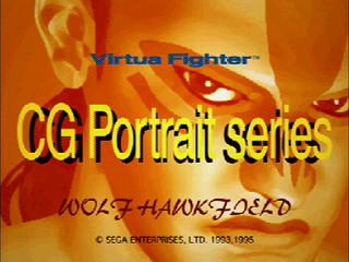 Sega Saturn Game - Virtua Fighter CG Portrait Series Vol.5 Wolf Hawkfield (Japan) [GS-9068] - バーチャファイター　ＣＧポートレートシリーズＶｏｌ．５　ウルフ・ホークフィールド - Screenshot #1