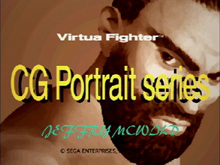 Sega Saturn Game - Virtua Fighter CG Portrait Series Vol.10 Jeffry McWild (Japan) [GS-9072] - バーチャファイター　ＣＧポートレートシリーズＶｏｌ．１０　ジェフリー・マクワイルト - Screenshot #1