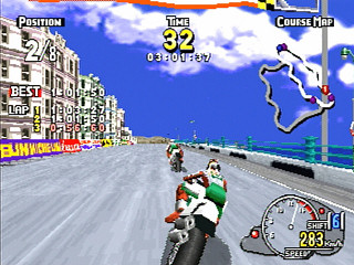 Sega Saturn Game - ManX TT Super Bike (Japan) [GS-9102] - マンクスＴＴ　スーパーバイク - Screenshot #12