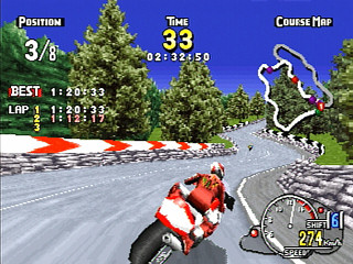 Sega Saturn Game - ManX TT Super Bike (Japan) [GS-9102] - マンクスＴＴ　スーパーバイク - Screenshot #17