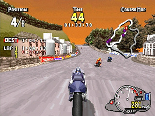 Sega Saturn Game - ManX TT Super Bike (Japan) [GS-9102] - マンクスＴＴ　スーパーバイク - Screenshot #23