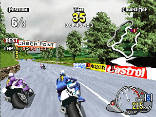 Sega Saturn Game - ManX TT Super Bike (Japan) [GS-9102] - マンクスＴＴ　スーパーバイク - Screenshot #33