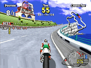 Sega Saturn Game - ManX TT Super Bike (Japan) [GS-9102] - マンクスＴＴ　スーパーバイク - Screenshot #8