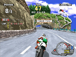 Sega Saturn Game - ManX TT Super Bike (Japan) [GS-9102] - マンクスＴＴ　スーパーバイク - Screenshot #9