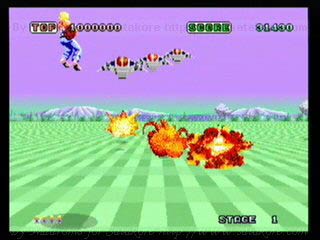 Sega Saturn Game - Space Harrier (Japan) [GS-9108] - スペースハリアー - Screenshot #2