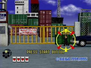 Sega Saturn Game - Virtua Cop Special Pack (Virtua Cop 1 & 2 + The House of the Dead Taikenban) (Japan) [GS-9180] - バーチャコップスペシャルパック - Screenshot #2