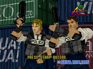 Sega Saturn Game - Virtua Cop Special Pack (Virtua Cop 1 & 2 + The House of the Dead Taikenban) (Japan) [GS-9180] - バーチャコップスペシャルパック - Screenshot #6