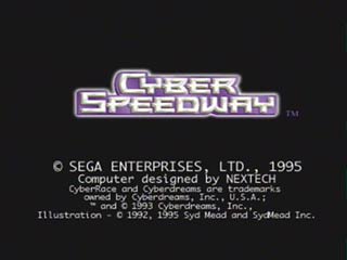Sega Saturn Game - Cyber Speedway (Europe) [MK81205-50] - Screenshot #1