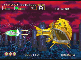 Sega Saturn Game - Darius Gaiden (Japan) [T-1102G] - ダライアス外伝 - Screenshot #8