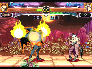 Sega Saturn Game - Vampire Hunter ~Darkstalkers' Revenge~ (Japan) [T-1202G] - ヴァンパイア　ハンター - Screenshot #9