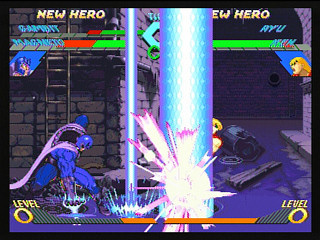 Sega Saturn Game - X-Men Vs. Street Fighter (Kakuchou Ram Cartridge 4MB Fuzoku) (Japan) [T-1226G] - エックスメンＶＳ．ストリートファイター　（拡張ラムカートリッジ４ＭＢ付属） - Screenshot #12