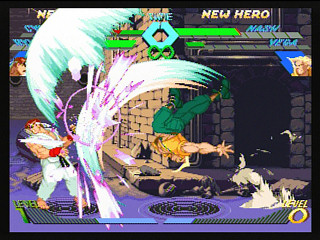 Sega Saturn Game - X-Men Vs. Street Fighter (Kakuchou Ram Cartridge 4MB Fuzoku) (Japan) [T-1226G] - エックスメンＶＳ．ストリートファイター　（拡張ラムカートリッジ４ＭＢ付属） - Screenshot #32