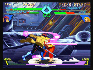 Sega Saturn Game - X-Men Vs. Street Fighter (Kakuchou Ram Cartridge 4MB Fuzoku) (Japan) [T-1226G] - エックスメンＶＳ．ストリートファイター　（拡張ラムカートリッジ４ＭＢ付属） - Screenshot #33