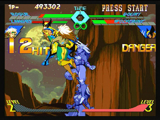 Sega Saturn Game - X-Men Vs. Street Fighter (Kakuchou Ram Cartridge 4MB Fuzoku) (Japan) [T-1226G] - エックスメンＶＳ．ストリートファイター　（拡張ラムカートリッジ４ＭＢ付属） - Screenshot #37