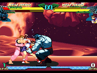 Sega Saturn Game - Marvel Super Heroes Vs. Street Fighter (Kakuchou Ram Cartridge 4MB Fuzoku) (Japan) [T-1238G] - マーヴル・スーパーヒーローズＶＳ．ストリートファイター　（拡張ラムカートリッジ４ＭＢ付属） - Screenshot #15