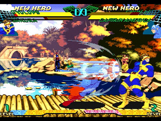 Sega Saturn Game - Marvel Super Heroes Vs. Street Fighter (Kakuchou Ram Cartridge 4MB Fuzoku) (Japan) [T-1238G] - マーヴル・スーパーヒーローズＶＳ．ストリートファイター　（拡張ラムカートリッジ４ＭＢ付属） - Screenshot #19