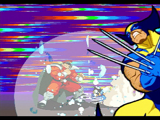 Sega Saturn Game - Marvel Super Heroes Vs. Street Fighter (Kakuchou Ram Cartridge 4MB Fuzoku) (Japan) [T-1238G] - マーヴル・スーパーヒーローズＶＳ．ストリートファイター　（拡張ラムカートリッジ４ＭＢ付属） - Screenshot #24