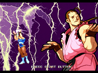 Sega Saturn Game - Marvel Super Heroes Vs. Street Fighter (Japan) [T-1239G] - マーヴル・スーパーヒーローズＶＳ．ストリートファイター - Screenshot #4