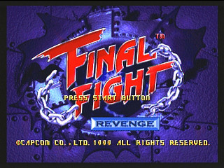 Sega Saturn Game - Final Fight Revenge (Kakuchou Ram Cartridge 4MB Fuzoku) (Japan) [T-1248G] - ファイナルファイトリベンジ　（拡張ラムカートリッジ４ＭＢ付属） - Screenshot #1