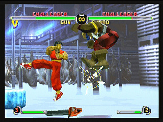 Sega Saturn Game - Final Fight Revenge (Kakuchou Ram Cartridge 4MB Fuzoku) (Japan) [T-1248G] - ファイナルファイトリベンジ　（拡張ラムカートリッジ４ＭＢ付属） - Screenshot #11