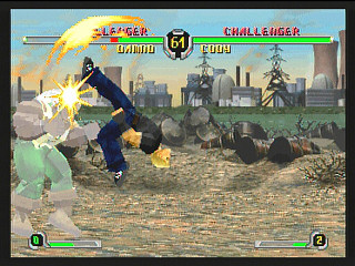 Sega Saturn Game - Final Fight Revenge (Kakuchou Ram Cartridge 4MB Fuzoku) (Japan) [T-1248G] - ファイナルファイトリベンジ　（拡張ラムカートリッジ４ＭＢ付属） - Screenshot #12