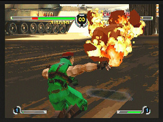 Sega Saturn Game - Final Fight Revenge (Kakuchou Ram Cartridge 4MB Fuzoku) (Japan) [T-1248G] - ファイナルファイトリベンジ　（拡張ラムカートリッジ４ＭＢ付属） - Screenshot #3