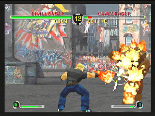 Sega Saturn Game - Final Fight Revenge (Kakuchou Ram Cartridge 4MB Fuzoku) (Japan) [T-1248G] - ファイナルファイトリベンジ　（拡張ラムカートリッジ４ＭＢ付属） - Screenshot #5