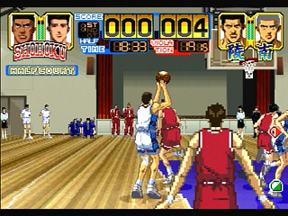 Sega Saturn Game - From TV Animation Slam Dunk I Love Basketball (Japan) [T-13301G] - テレビアニメ　スラムダンク　アイラブバスケットボール - Screenshot #23