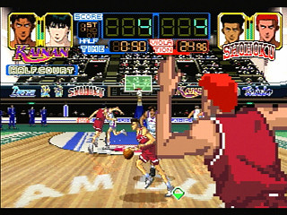 Sega Saturn Game - From TV Animation Slam Dunk I Love Basketball (Japan) [T-13301G] - テレビアニメ　スラムダンク　アイラブバスケットボール - Screenshot #32