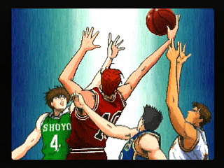 Sega Saturn Game - From TV Animation Slam Dunk I Love Basketball (Japan) [T-13301G] - テレビアニメ　スラムダンク　アイラブバスケットボール - Screenshot #7