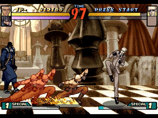 Sega Saturn Game - Groove on Fight ~Gouketsuji Ichizoku 3~ (Japan) [T-14411G] - グルーヴ　オン　ファイト　豪血寺一族３ - Screenshot #17