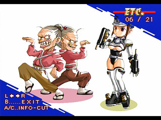 Sega Saturn Game - Groove on Fight ~Gouketsuji Ichizoku 3~ (Kakuchou Ram Cartridge-tsuki!) (Japan) [T-14413G] - グルーヴ　オン　ファイト　豪血寺一族３　（拡張ラムカートリッジ付き！） - Screenshot #24