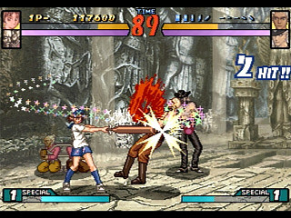 Sega Saturn Game - Groove on Fight ~Gouketsuji Ichizoku 3~ (Kakuchou Ram Cartridge-tsuki!) (Japan) [T-14413G] - グルーヴ　オン　ファイト　豪血寺一族３　（拡張ラムカートリッジ付き！） - Screenshot #29