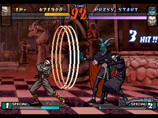 Sega Saturn Game - Groove on Fight ~Gouketsuji Ichizoku 3~ (Kakuchou Ram Cartridge-tsuki!) (Japan) [T-14413G] - グルーヴ　オン　ファイト　豪血寺一族３　（拡張ラムカートリッジ付き！） - Screenshot #33