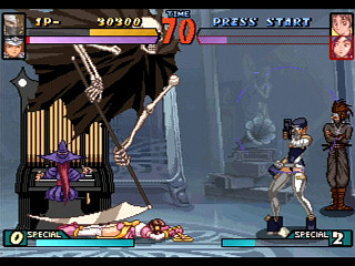 Sega Saturn Game - Groove on Fight ~Gouketsuji Ichizoku 3~ (Kakuchou Ram Cartridge-tsuki!) (Japan) [T-14413G] - グルーヴ　オン　ファイト　豪血寺一族３　（拡張ラムカートリッジ付き！） - Screenshot #35