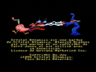 Sega Saturn Game - Blazing Dragons (Europe - France) [T-15913H-09] - Screenshot #5