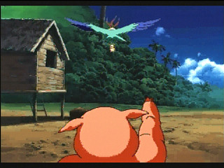 Sega Saturn Game - Minami no Shima ni Buta ga Ita ~Lucas no Daibouken~ (Japan) [T-27101G] - 南の島にブタがいた　ルーカスの大冒険 - Screenshot #10