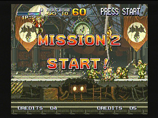 Sega Saturn Game - Metal Slug (Kakuchou Ram Doukon Okaidoku Set!!) (Japan) [T-3114G] - メタルスラッグ　（拡張ラム同梱「お買得セット」！！） - Screenshot #13