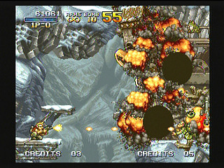 Sega Saturn Game - Metal Slug (Kakuchou Ram Doukon Okaidoku Set!!) (Japan) [T-3114G] - メタルスラッグ　（拡張ラム同梱「お買得セット」！！） - Screenshot #9
