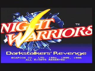 Sega Saturn Game - Night Warriors - Darkstalkers' Revenge (Europe) [T-7009H-50] - Screenshot #1