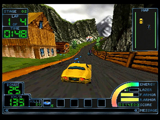 Sega Saturn Game - Impact Racing (Japan) [T-7307G] - インパクトレーシング - Screenshot #10