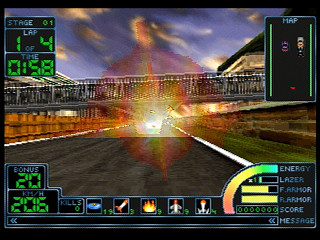 Sega Saturn Game - Impact Racing (Japan) [T-7307G] - インパクトレーシング - Screenshot #14