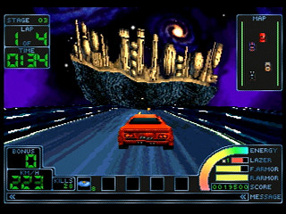 Sega Saturn Game - Impact Racing (Japan) [T-7307G] - インパクトレーシング - Screenshot #7