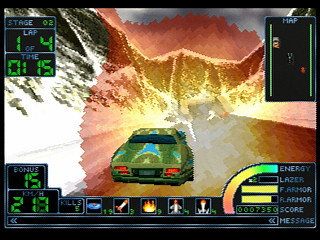 Sega Saturn Game - Impact Racing (Japan) [T-7307G] - インパクトレーシング - Screenshot #8