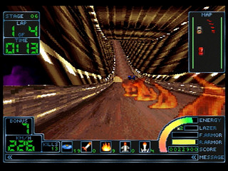 Sega Saturn Game - Impact Racing (Japan) [T-7307G] - インパクトレーシング - Screenshot #9